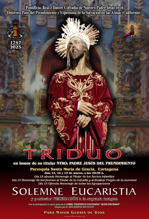 Triduo en honor a Nuestro Padre Jesús del Prendimiento