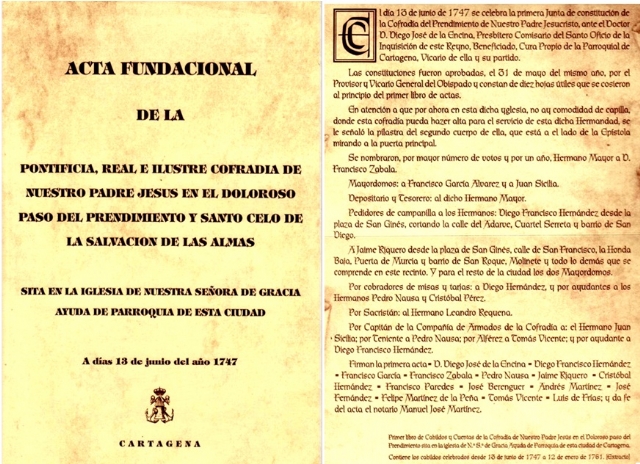 Lectura del Acta Fundacional de la Cofradía California Lectura del Acta Fundacional de la Cofradía California