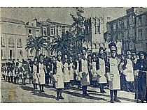 Divulgación Patrimonio Documental de la Cofradía. Fotografías de Juan Sáez de la procesión de Miércoles Santo. Publicadas en Cartagena y sus procesiones de Semana Santa. 1944 - Foto 1