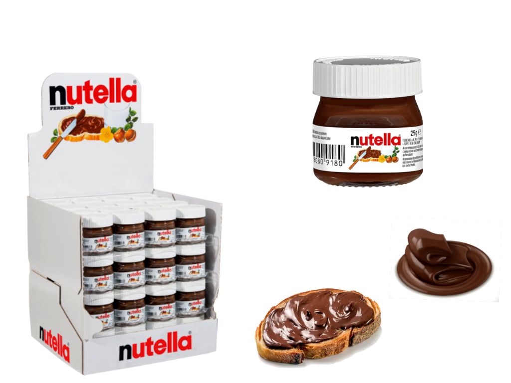 Bote mini de nutella 25 gr.