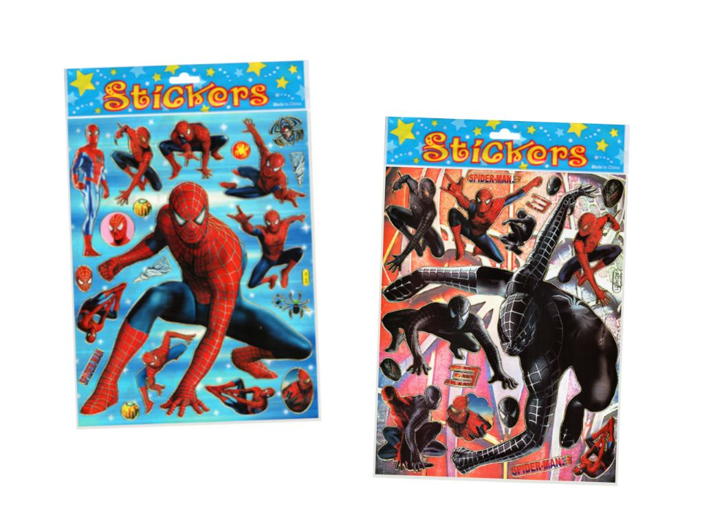 Pegatinas stickers spiderman (19,5x25 cm.)