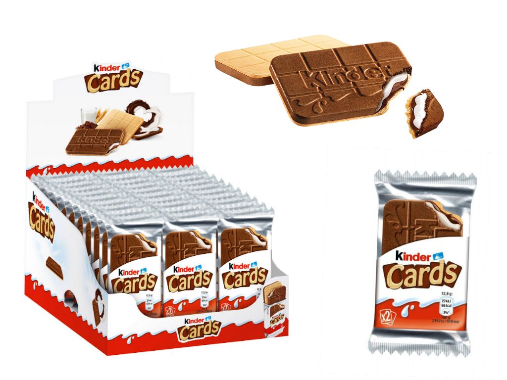 Kinder cards 12,8 gr. (30 unds.)