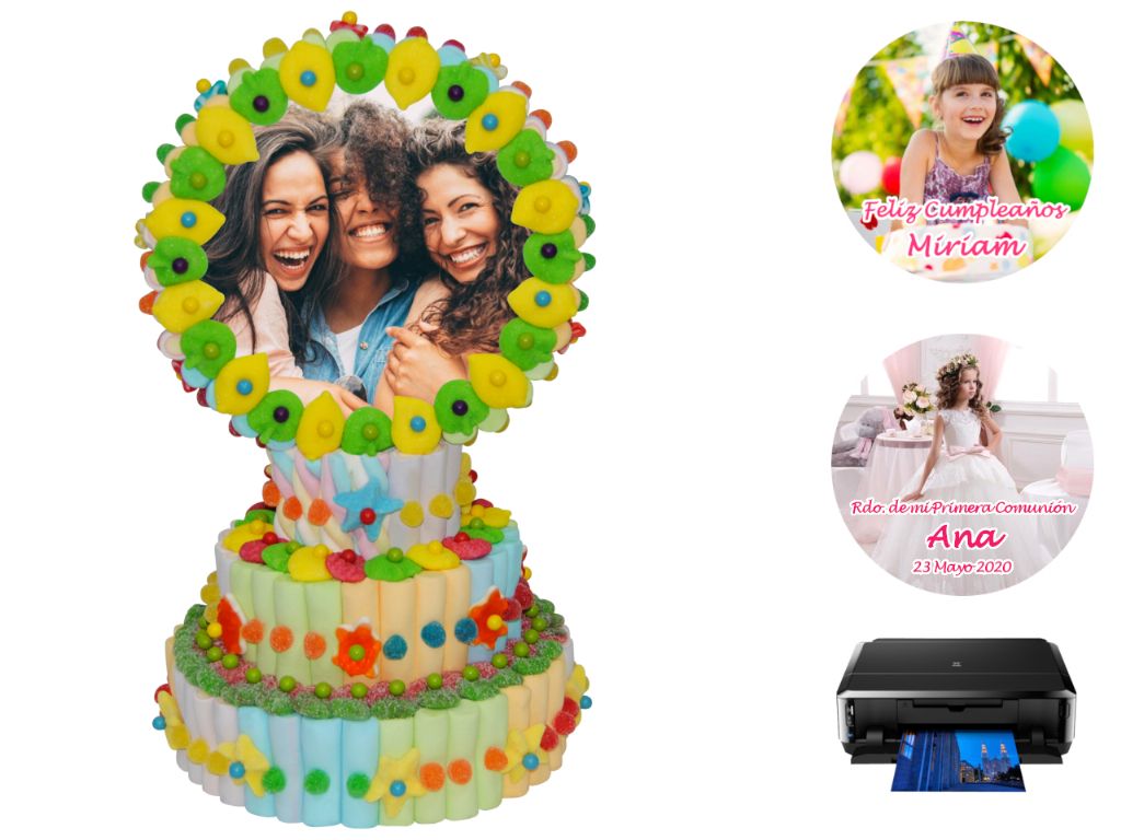 Tartas con obleas personalizadas