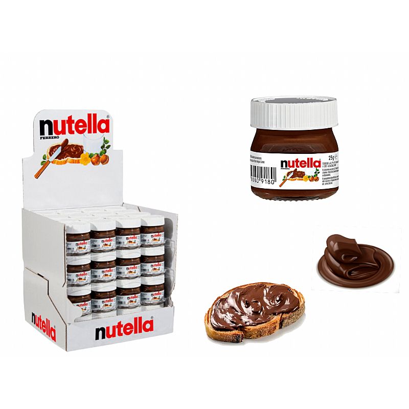 Bote mini de nutella 25 gr.