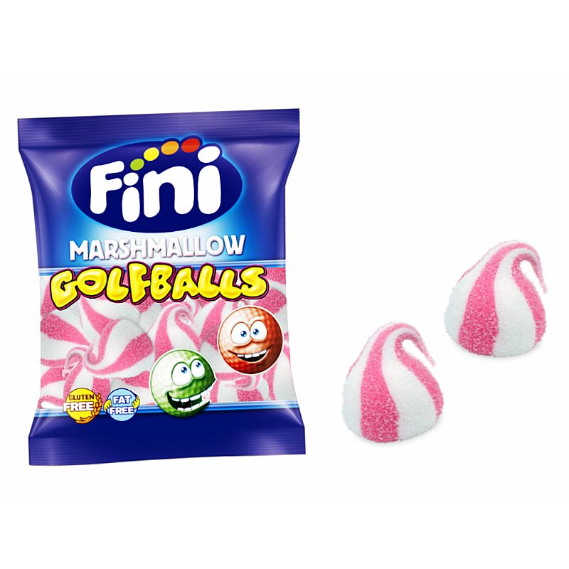 Bola de golf rosa duende Fini (sabor fresa)(1 kg.)