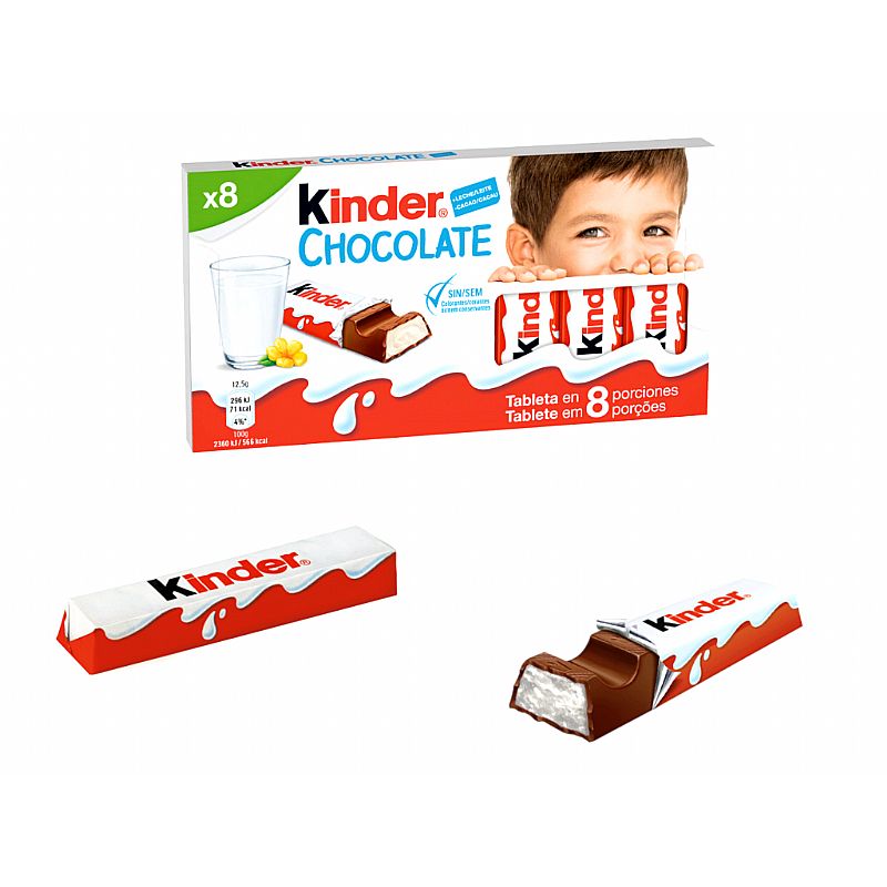 Kinder chocolate 12,5 gr. T8 (8 unds.)