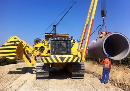 Montaje de tubo de hormigón con camisa de chapa de 1.600 mm en Portugal