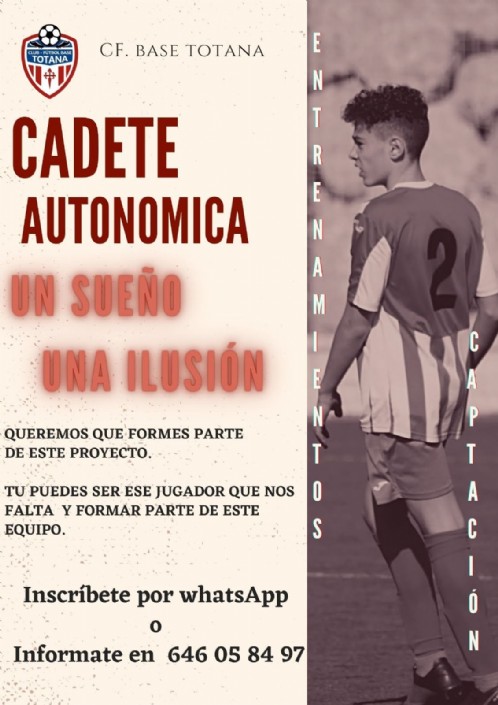 Entrenamientos Captación Cadete Autonomica