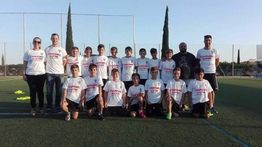 Campeones Liga Alevin CF BASE OLIMPICO