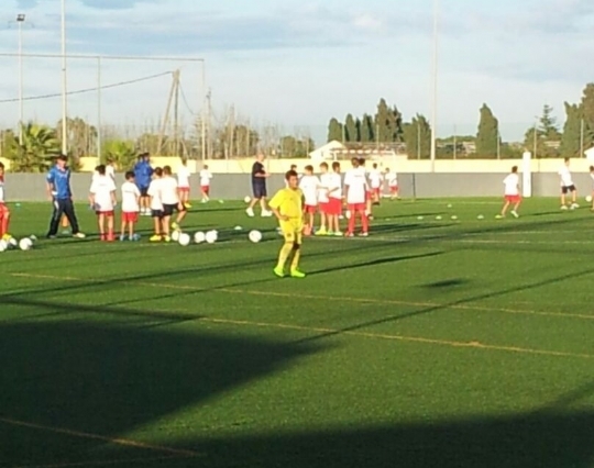 Entrenamiento alevín Villarreal CF SAD