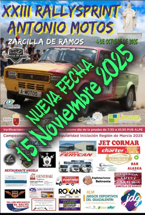 ATENCION NUEVA FECHA (15/11/2025) XXIII RALLYSPRINT ATENCION NUEVA FECHA (15/11/2025) XXIII RALLYSPRINT