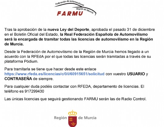 Tramitación de licencias 2023