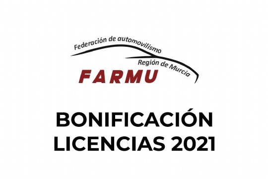 Bonificación licencias 2021