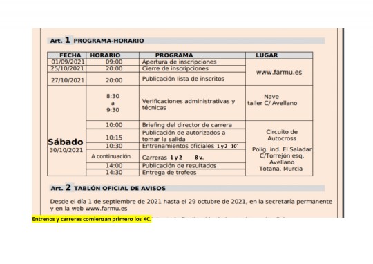 IX Autocross Totana - NUEVA FECHA SÁBADO 30 OCTUBRE