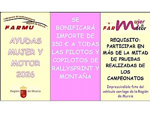 La FARMU convoca las ayudas a la Mujer 2026.