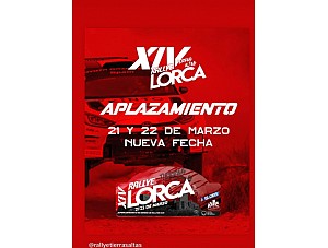 Aplazado el Rally Tierras Altas de Lorca, debido a las previsiones meteorológicas