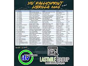 LISTA DE INSCRITOS EN XIV RALLYSPRINT DE LIBRILLA 2026
