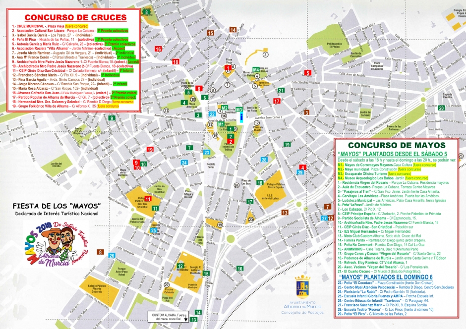 Plano de Mayos y Cruces 2018