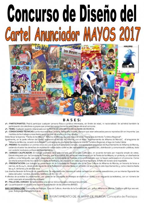 Concurso para el cartel anunciador de la Fiesta de los Mayos 2017