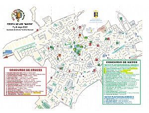 Plano de Mayos y Cruces - Fiestas de Los Mayos 2022