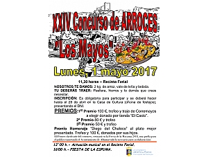 XXIV Concurso de Arroces - Los Mayos 2017