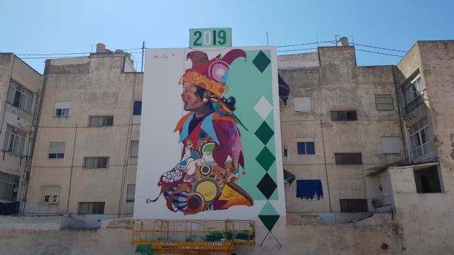 'Un destello de color sonoro' Mural de Murfy 2019 - 1