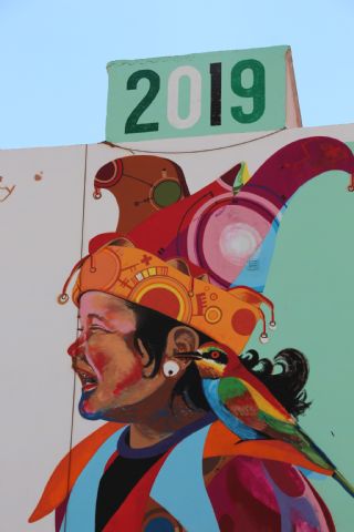 'Un destello de color sonoro' Mural de Murfy 2019 - 4