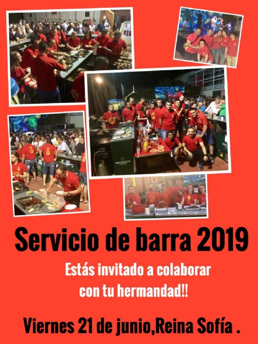 SERVICIO DE BARRA 2019 COLEGIO REINA SOFIA