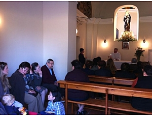 El pasado Viernes de Dolores tuvo lugar una misa en la ermita del Calvario