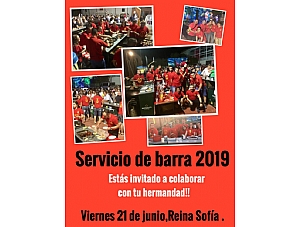 SERVICIO DE BARRA 2019 COLEGIO REINA SOFIA