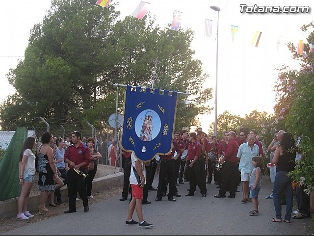 PARTICIPACION DE LA BANDA EN LA PROCESION DE LAS FIESTAS DE 