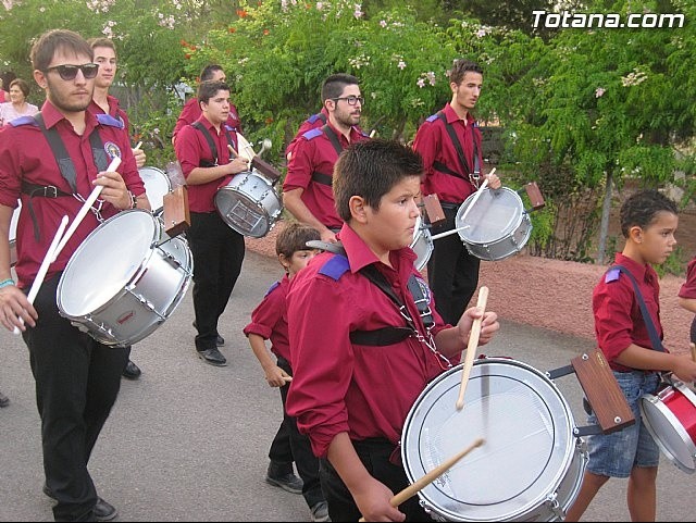 PARTICIPACION DE LA BANDA EN LA PROCESION DE LAS FIESTAS DE 