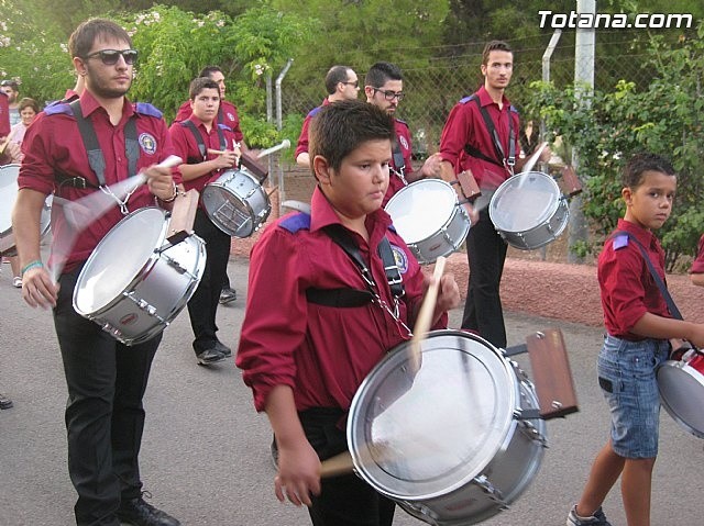 PARTICIPACION DE LA BANDA EN LA PROCESION DE LAS FIESTAS DE 