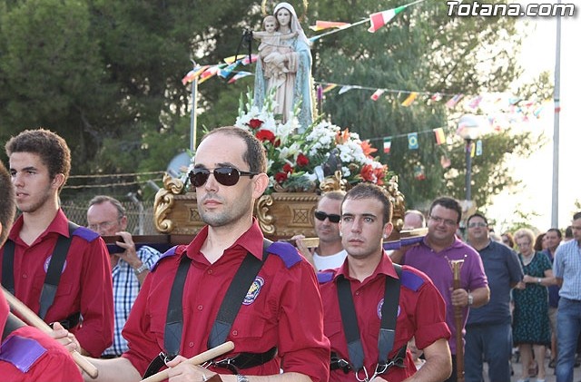 PARTICIPACIÓN DE LA BANDA EN LA PROCESIÓN DE LAS FIESTAS DE 