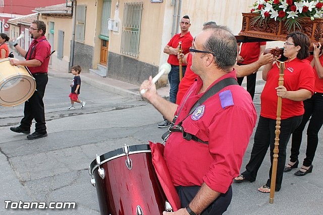 PARTICIPACIÓN DE LA BANDA EN LA PROCESIÓN DE LAS FIESTAS DE 