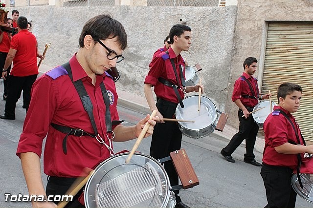 PARTICIPACIÓN DE LA BANDA EN LA PROCESIÓN DE LAS FIESTAS DE 