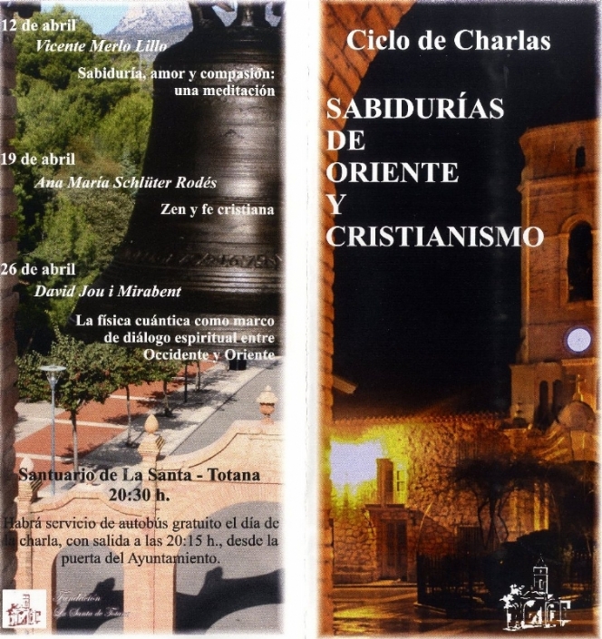 La Fundación La Santa organiza ELciclo de charlas “Sabidurías de Oriente y Cristianismo”