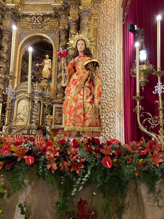 Nuestra patrona Santa Eulalia ya se encuentra entre nosotros.