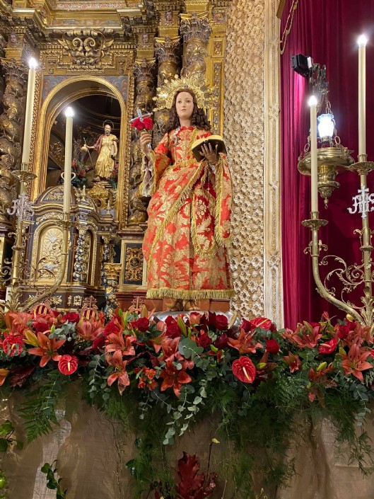 Nuestra patrona Santa Eulalia ya se encuentra entre nosotros.