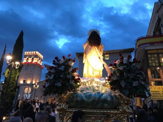 Traslado procesional de San Roque a Santiago