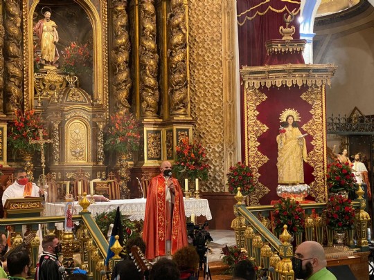 Dosel de cultos a Santa Eulalia.