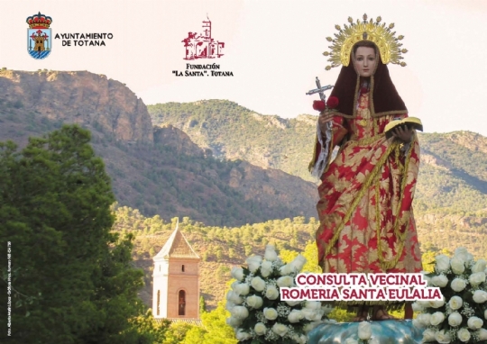 La Fundacion La Santa promueve una consulta vecinal sobre el día de celebración de la romeria de subida de Sta. Eulalia.