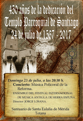 Concierto: Musica Policoral de la Reforma el 23 de julio. Concierto: Musica Policoral de la Reforma el 23 de julio.