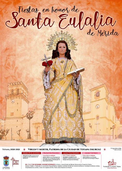 Presentación del cartel de las fiestas patronales en honor a Sta. Eulalia de Mérida