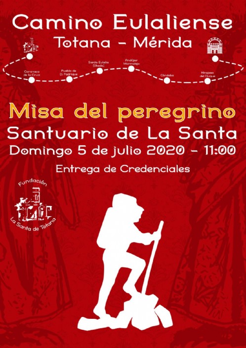 Misa de Peregrinos el domigo 5 de julio a las 11 en la Santa