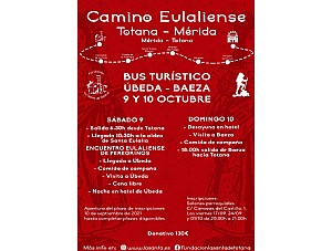 Viaje al Encuentro Peregrino del Camino Eulaliense en Úbeda-Baeza los días 9 y 10 de octubre