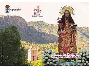 La Fundacion La Santa promueve una consulta vecinal sobre el día de celebración de la romeria de subida de Sta. Eulalia.