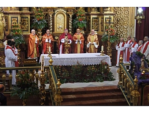 El Obispo de la Diócesis de Cartagena preside la misa en la festividad de la Patrona