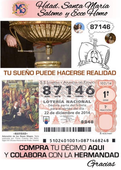 Ya a la venta la Loteria de Navidad. No te quedes sin ella !!!