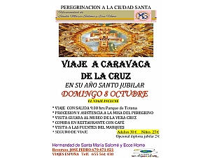 VIAJE A CARAVACA DE LA CRUZ SABADO 8 DE OCTUBRE